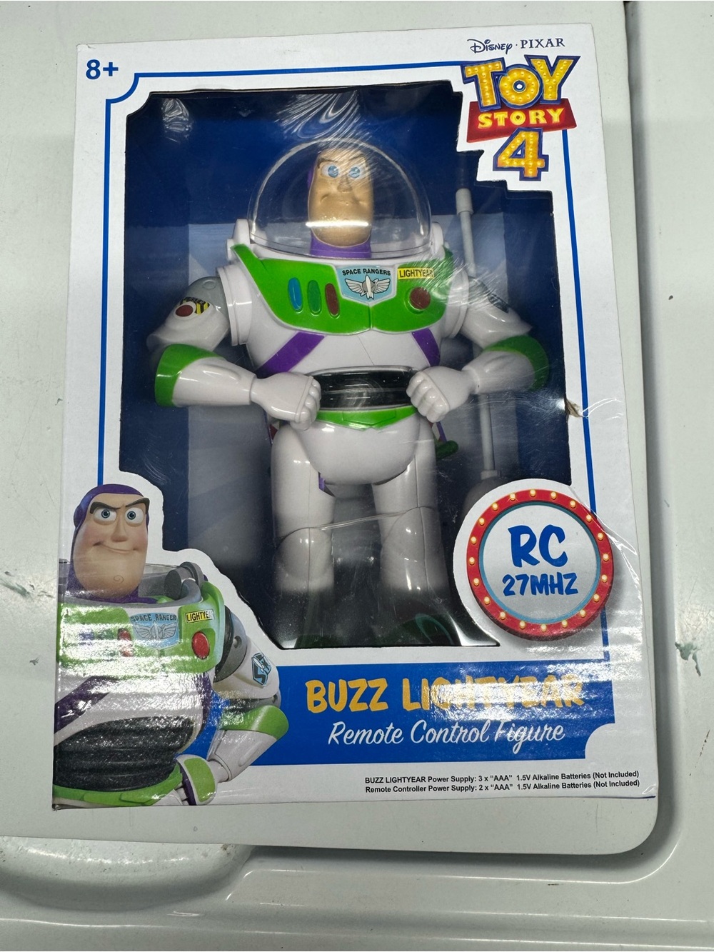 Buzz Lightyear RC Remote Control Figure - White & Green